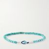 Circle4 Sterling Silver and Turquoise Beaded Bracelet - BK