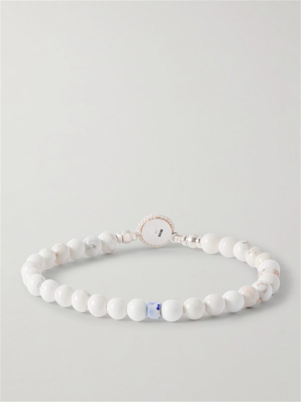 Circle 8 Sterling Silver and Magnesite Bracelet