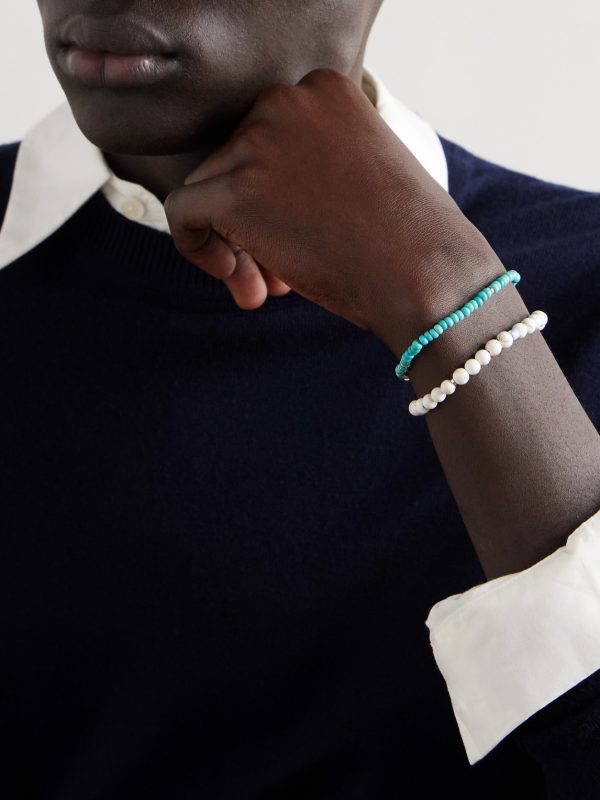 Circle 8 Sterling Silver and Magnesite Bracelet - OU