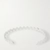 Snake Sterling Silver Diamond Cuff - BK