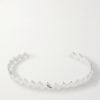 Snake Sterling Silver Diamond Cuff