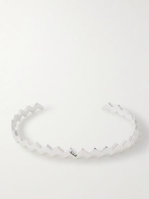 Snake Sterling Silver Diamond Cuff