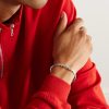 Snake Sterling Silver Diamond Cuff - OU