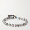 Sterling Silver, Jasper and Shell Beaded Bracelet Sterling Silver, Jasper and Shell Beaded Bracelet