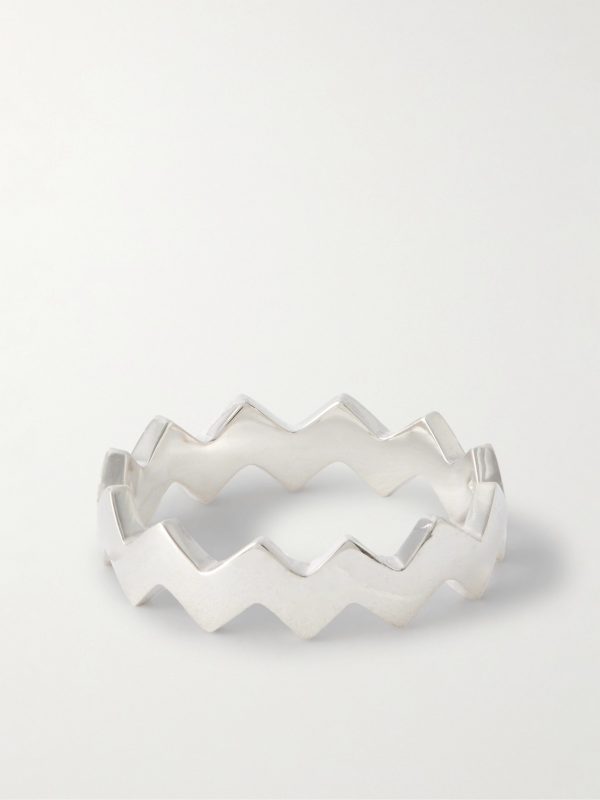 Snake Sterling Silver Diamond Ring - BK