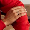 Snake Sterling Silver Diamond Ring - OU