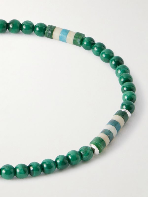 Sterling Silver Malachite Bracelet - CU Sterling Silver Malachite Bracelet - CU
