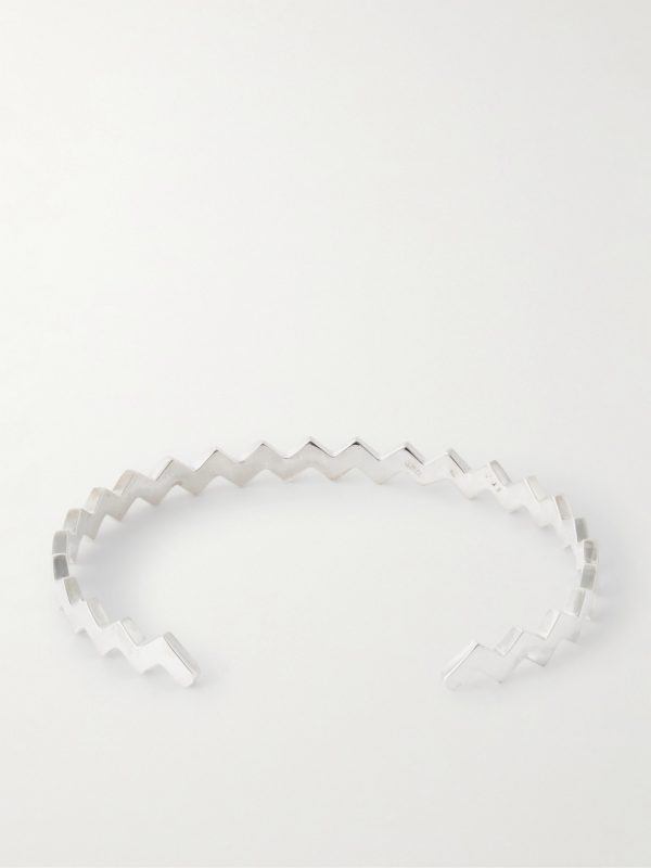 Sterling Silver Diamonds Bangle - BK Sterling Silver Diamonds Bangle - BK