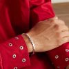 Sterling Silver Diamonds Bangle - OU Sterling Silver Diamonds Bangle - OU