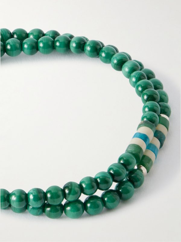 Sterling Silver Malachite Bracelet - CU Sterling Silver Malachite Bracelet - CU