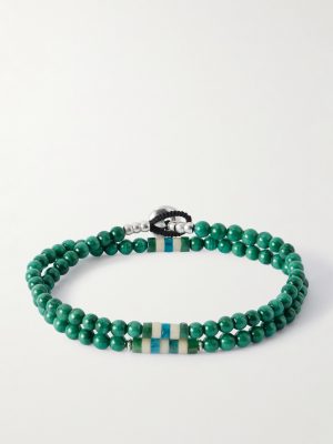 Sterling Silver Malachite Bracelet