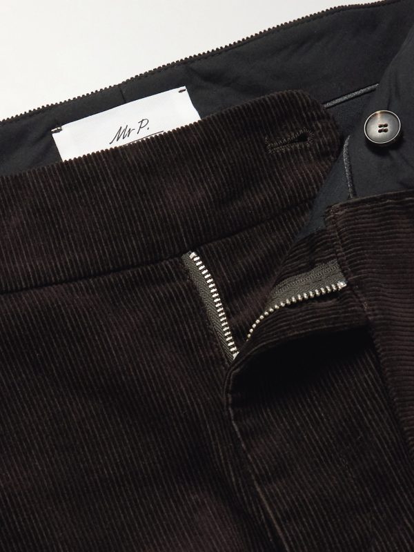 Steve Tapered Cotton-Corduroy Trousers - E1
