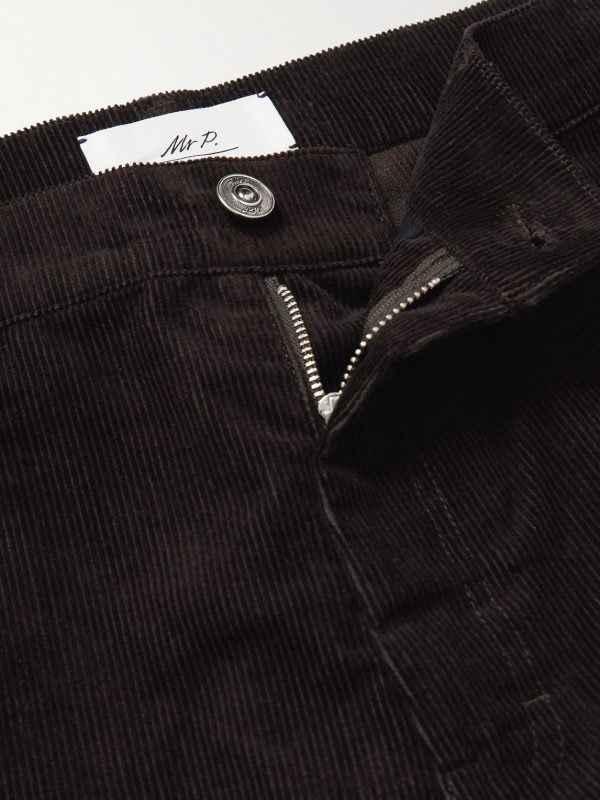 Samuel Straight-Leg Cotton-Corduroy Trousers - E1 Samuel Straight-Leg Cotton-Corduroy Trousers - E1