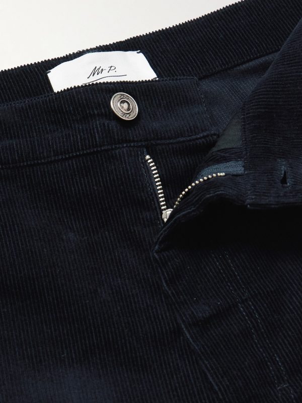 Samuel Straight-Leg Cotton-Corduroy Trousers - E1