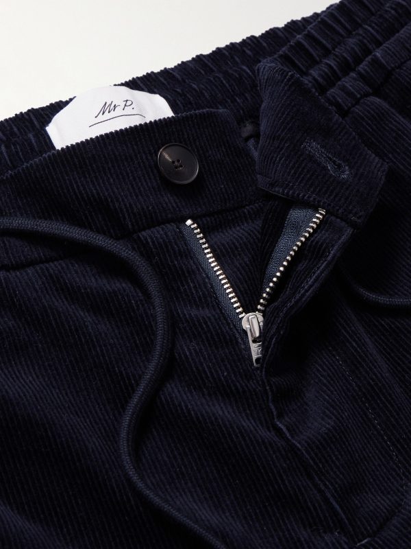 Edwin Tapered Cotton-Corduroy Drawstring Trousers - E1 Edwin Tapered Cotton-Corduroy Drawstring Trousers - E1