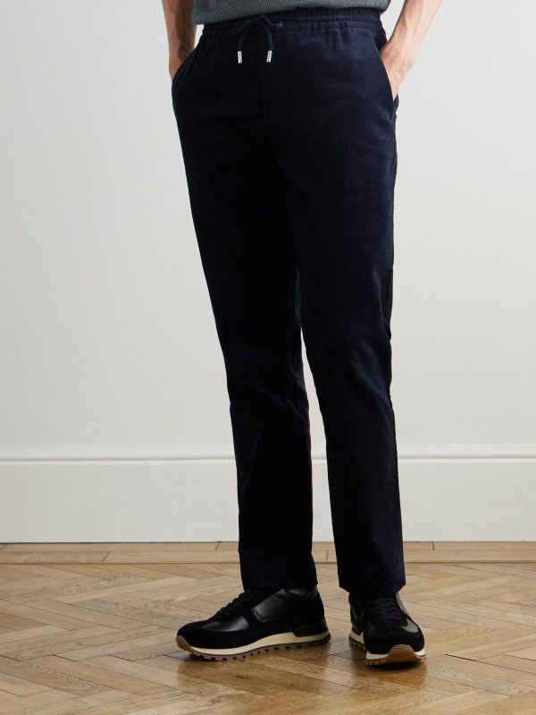Edwin Tapered Cotton-Corduroy Drawstring Trousers - FR Edwin Tapered Cotton-Corduroy Drawstring Trousers - FR
