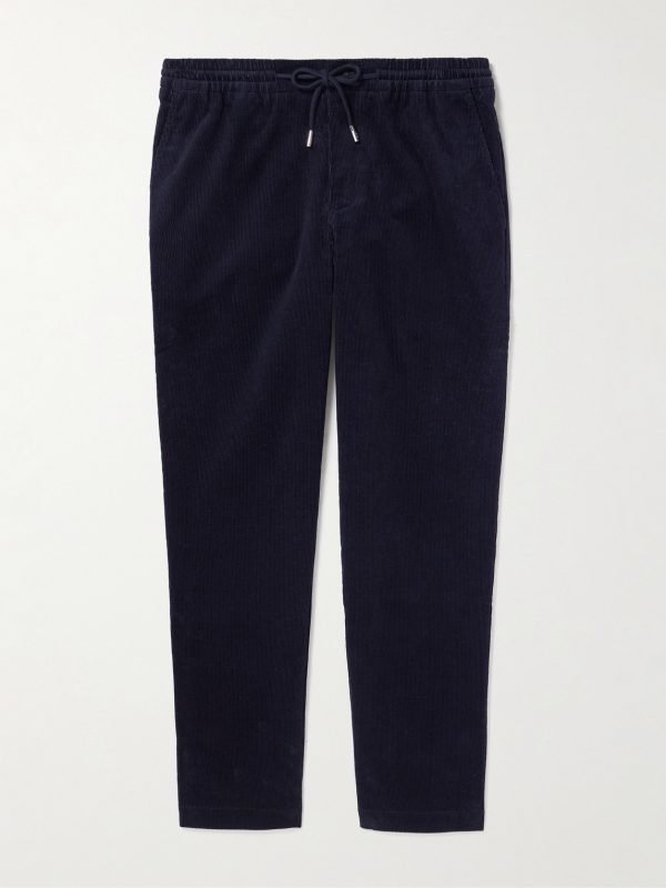 Edwin Tapered Cotton-Corduroy Drawstring Trousers Edwin Tapered Cotton-Corduroy Drawstring Trousers