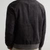 Suede-Trimmed Cotton-Corduroy Varsity Jacket - BK Suede-Trimmed Cotton-Corduroy Varsity Jacket - BK