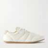 Suede-Trimmed Leather Sneakers Suede-Trimmed Leather Sneakers