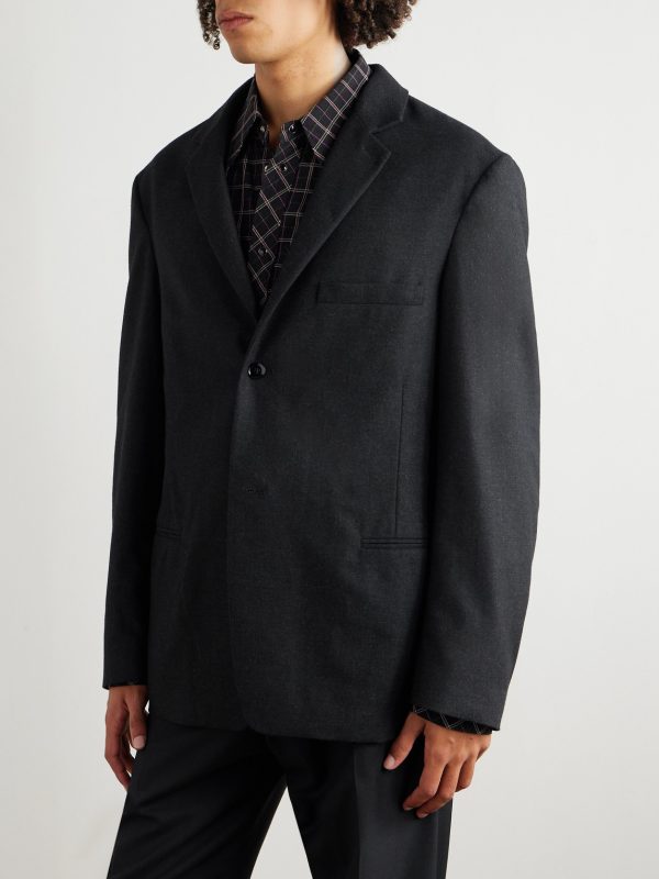 Cashmere-Blend Flannel Blazer - FR