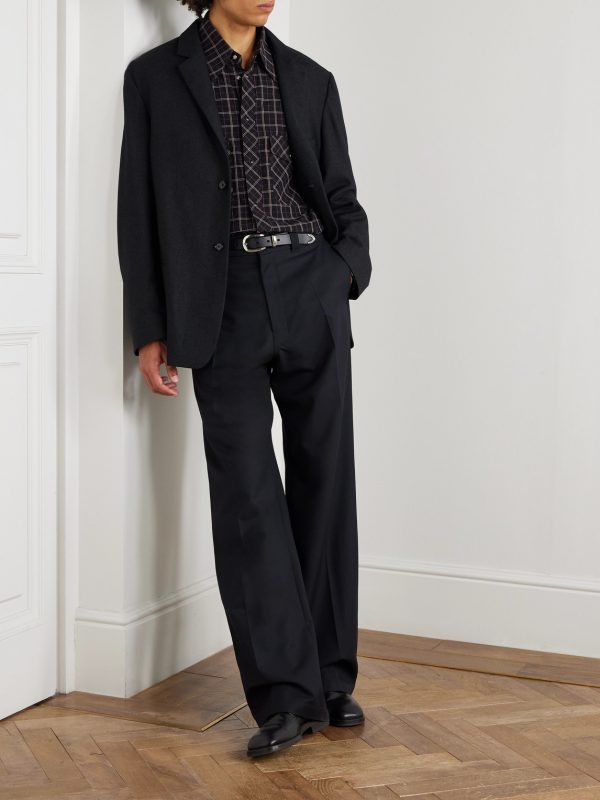 Cashmere-Blend Flannel Blazer - OU