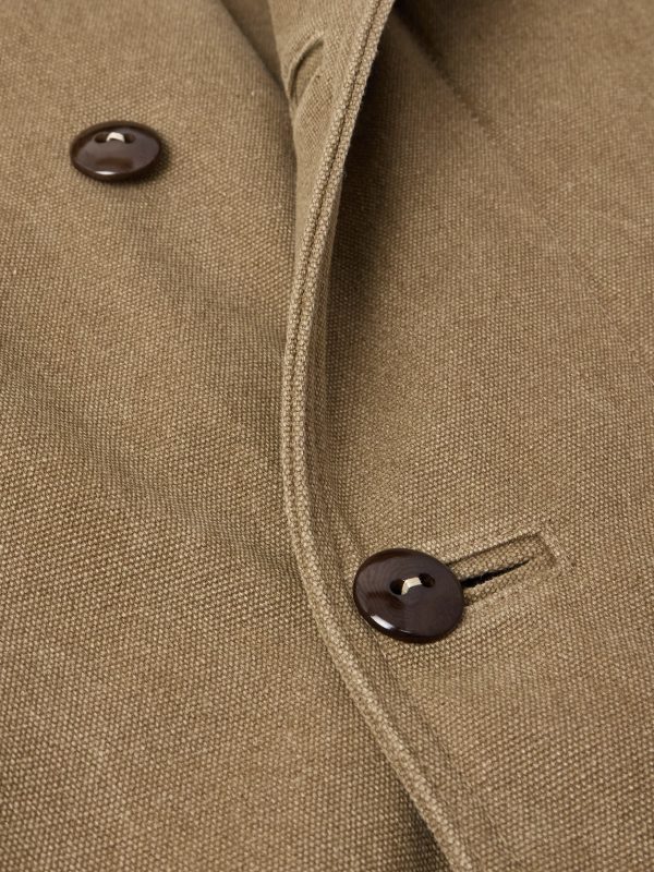 Plush-Trimmed Padded Cotton-Canvas Coat - CU
