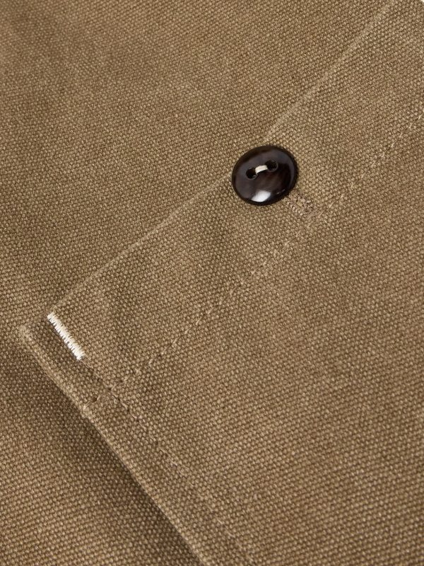Plush-Trimmed Padded Cotton-Canvas Coat - E1
