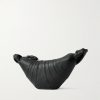 Croissant Small Full-Grain Leather Messenger Bag - BK Croissant Small Full-Grain Leather Messenger Bag - BK