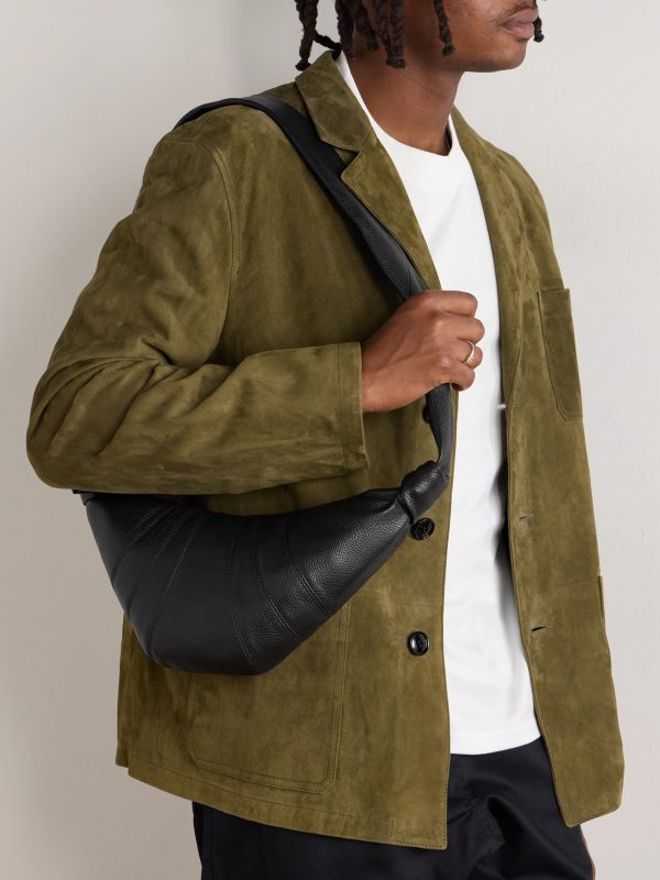 Croissant Small Full-Grain Leather Messenger Bag - OU Croissant Small Full-Grain Leather Messenger Bag - OU
