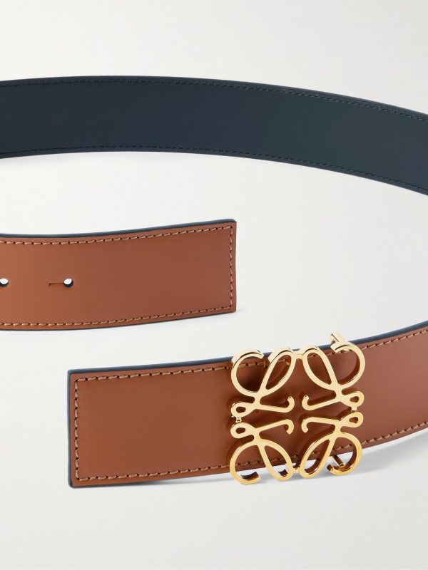 4cm Anagram Reversible Leather Belt - E1