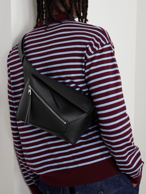 Puzzle Edge Small Leather Belt Bag - OU Puzzle Edge Small Leather Belt Bag - OU