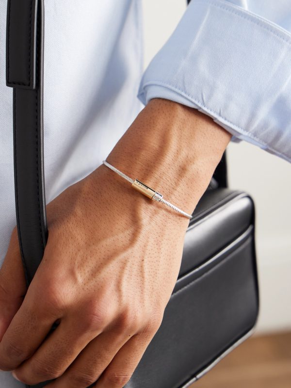 7G Sterling Silver and 18-Karat Gold Bracelet - FR