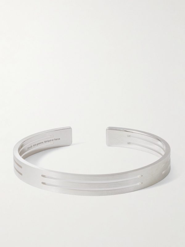 19g Punched Ribbon Recycled Sterling Silver Cuff 19g Punched Ribbon Recycled Sterling Silver Cuff