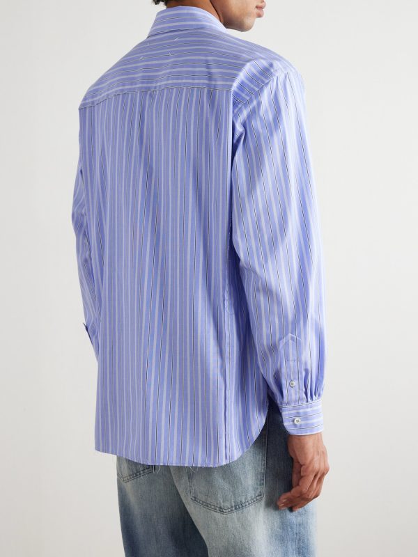 Striped Cotton Shirt - BK Striped Cotton Shirt - BK