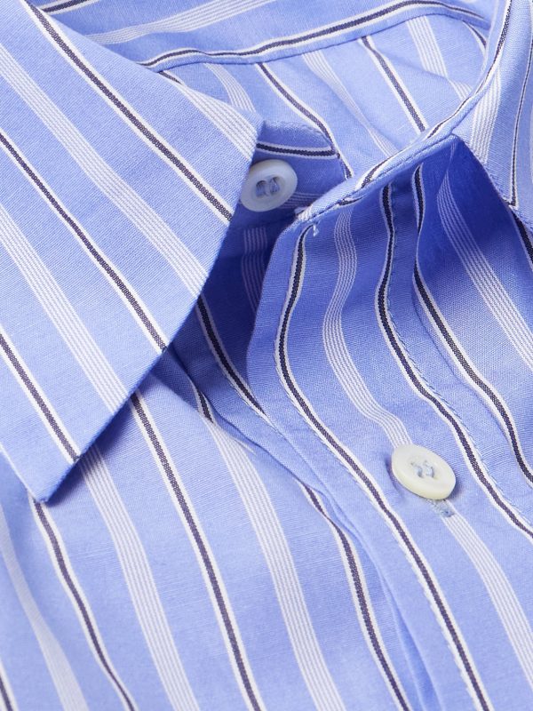 Striped Cotton Shirt - CU Striped Cotton Shirt - CU