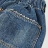 Wide-Leg Distressed Jeans - CU