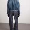 Cropped Denim Trucker Jacket - BK