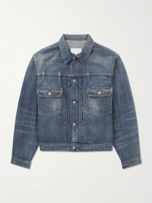 Cropped Denim Trucker Jacket