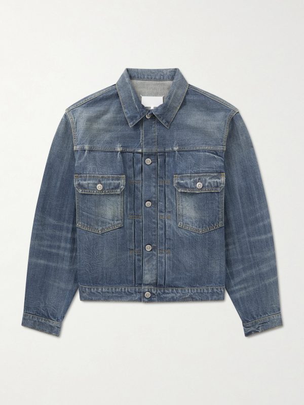 Cropped Denim Trucker Jacket