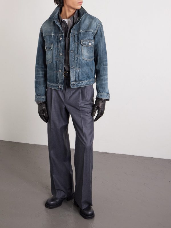 Cropped Denim Trucker Jacket - OU