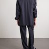 Pinstriped Wool Suit Jacket - BK