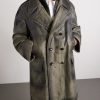 Double-Breasted Foiled Cotton Coat - FR Double-Breasted Foiled Cotton Coat - FR