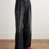 Pleated Wide-Leg Jeans - FR Pleated Wide-Leg Jeans - FR