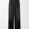 Pleated Wide-Leg Jeans Pleated Wide-Leg Jeans