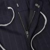 Straight-Leg Pinstriped Wool Trousers - E1 Straight-Leg Pinstriped Wool Trousers - E1