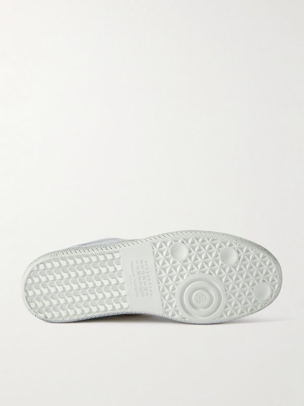 Replica Leather-Trimmed Shell Sneakers - E1