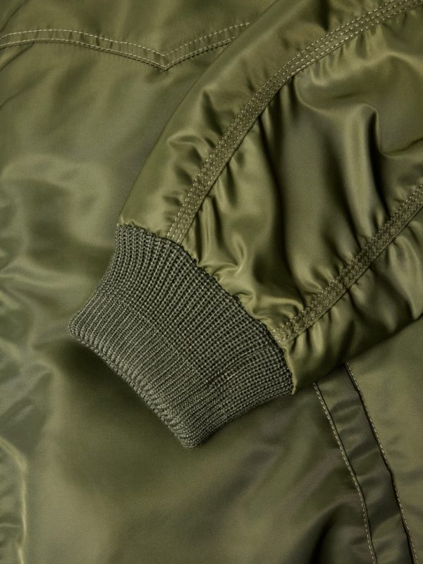 Oversized Corduroy-Trimmed Padded Nylon Bomber Jacket - E1 Oversized Corduroy-Trimmed Padded Nylon Bomber Jacket - E1