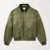 Oversized Corduroy-Trimmed Padded Nylon Bomber Jacket Oversized Corduroy-Trimmed Padded Nylon Bomber Jacket