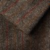 Oversized Padded Striped Herringbone Wool Coat - E1 Oversized Padded Striped Herringbone Wool Coat - E1