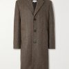Oversized Padded Striped Herringbone Wool Coat Oversized Padded Striped Herringbone Wool Coat